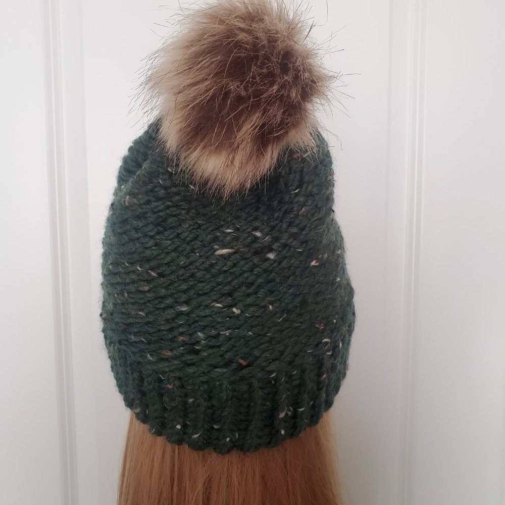 NWOT Handmade Beanie with 20% Wool! - Picture 4 of 12
